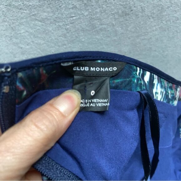 Club Monaco Nelly strapless mini dress with pockets Sz 0 - Picture 11 of 15